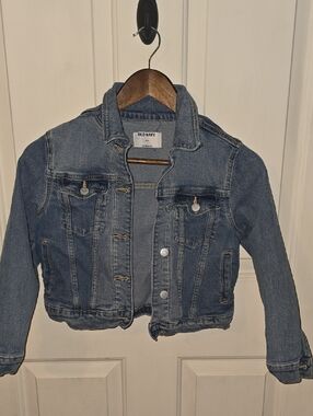 Old Navy Girls' Light Blue Denim Jacket - Classic Jean Coat
